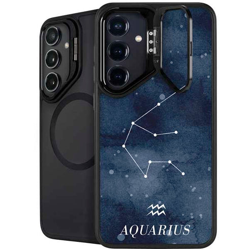 Aquarius Constellation Galaxy S26 Kickstand Case