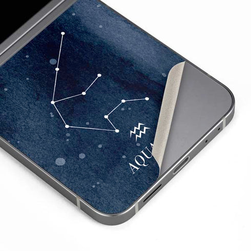 Aquarius Constellation Galaxy Z Flip6 Skin