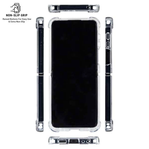 Aquarius Constellation Galaxy Z Flip7 Clear Case