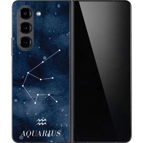 Aquarius Constellation Galaxy Z Fold5 5G Skin