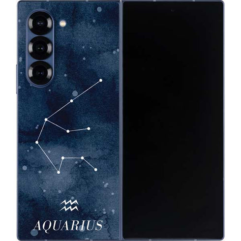 Aquarius Constellation Galaxy Z Fold6 Skin