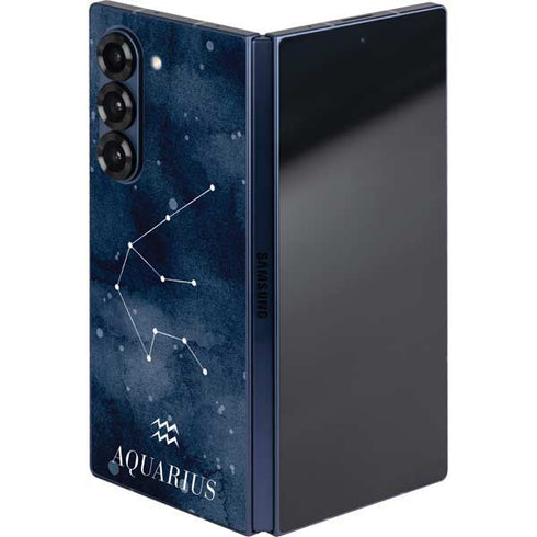 Aquarius Constellation Galaxy Z Fold6 Skin