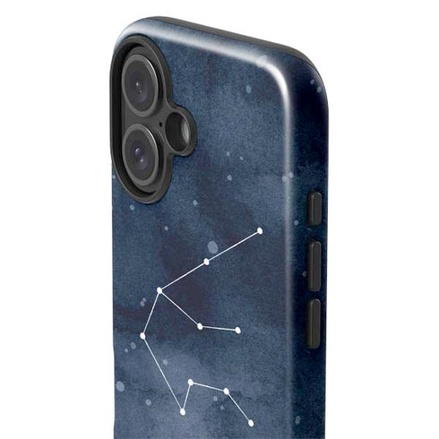 Aquarius Constellation iPhone 16 Plus Impact Case