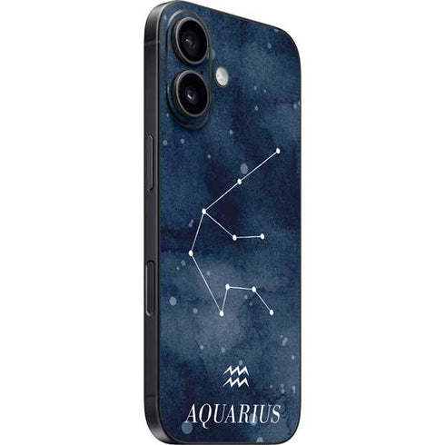 Aquarius Constellation iPhone 16 Plus Skin