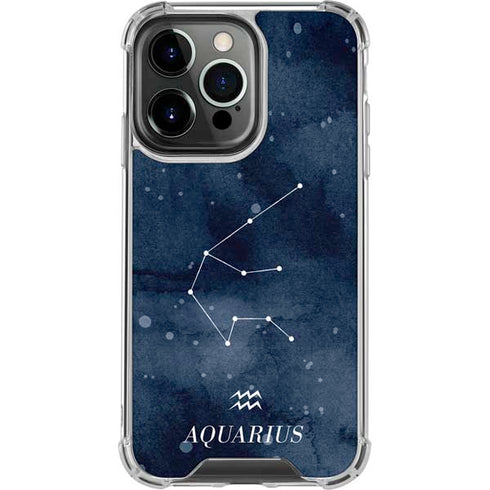 Aquarius Constellation iPhone 16 Pro Clear Case