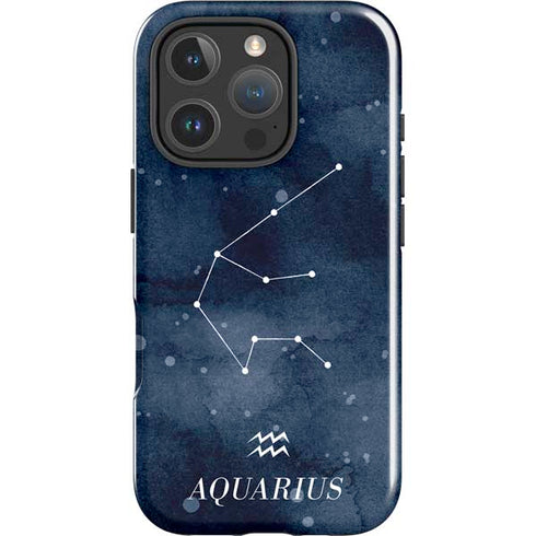 Aquarius Constellation iPhone 16 Pro Max Impact Case