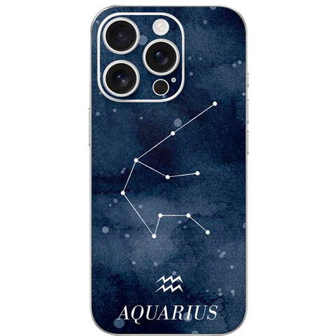 Aquarius Constellation iPhone 16 Pro Skin
