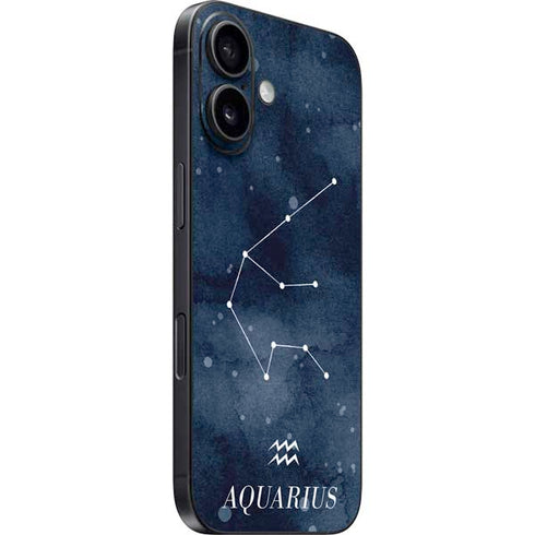 Aquarius Constellation iPhone 16 Skin