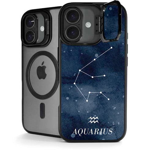 Aquarius Constellation iPhone 17 Kickstand Case