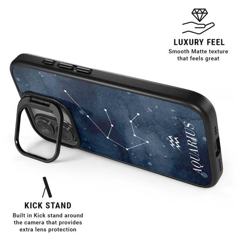 Aquarius Constellation iPhone 17 Kickstand Case