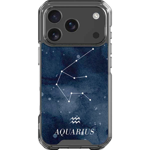 Aquarius Constellation iPhone 17 Pro Clear Case
