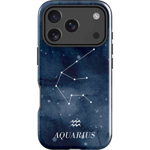 Aquarius Constellation iPhone 17 Pro Impact Case