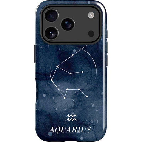 Aquarius Constellation iPhone 17 Pro Magsafe Impact Case