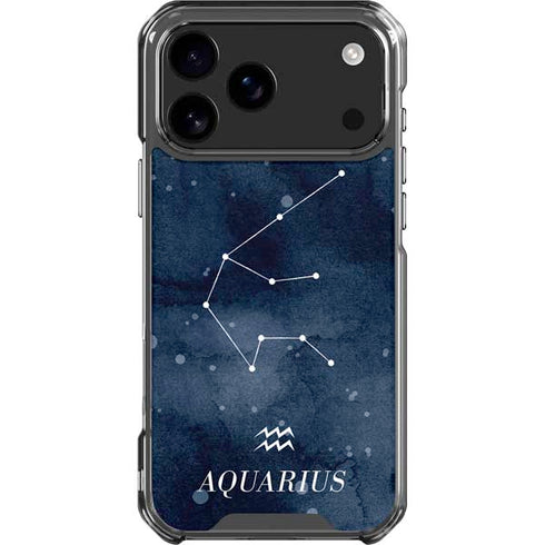 Aquarius Constellation iPhone 17 Pro Max Clear Case