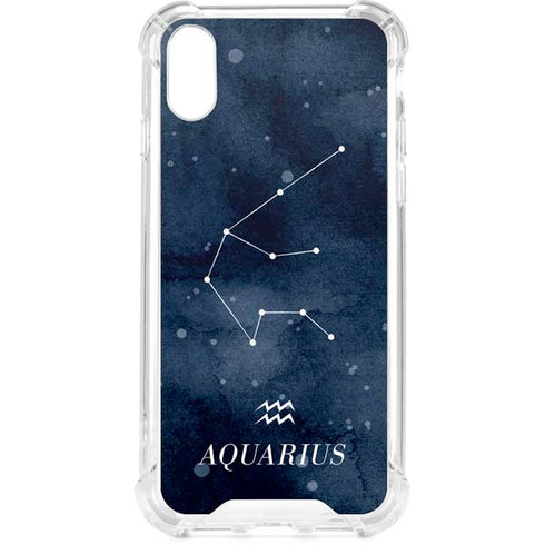 Aquarius Constellation iPhone XS Clear Case
