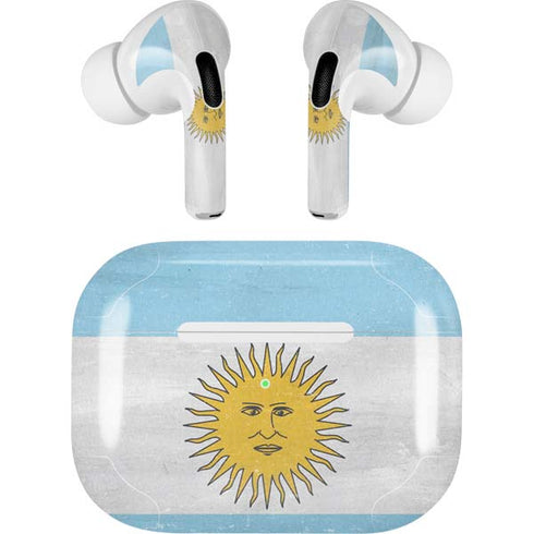 Argentina Flag Distressed AirPods Skins