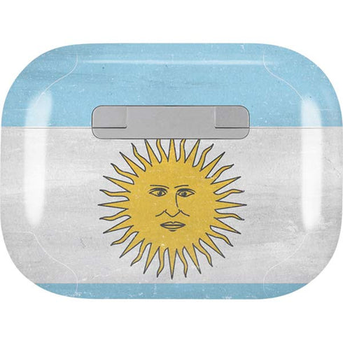 Argentina Flag Distressed AirPods Skins