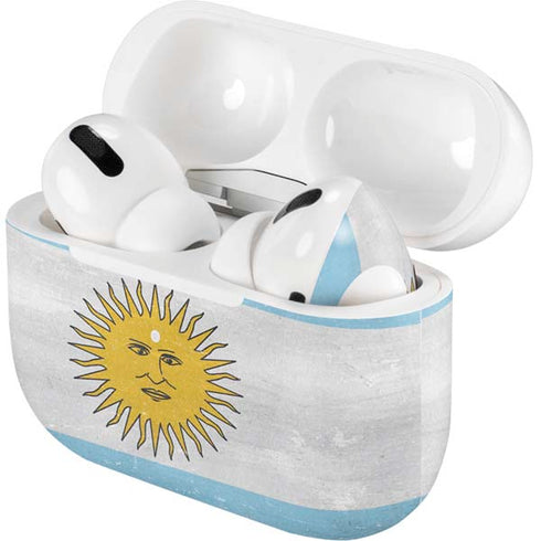 Argentina Flag Distressed AirPods Skins