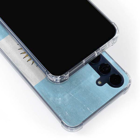 Argentina Flag Distressed Galaxy A35 5G Clear Case