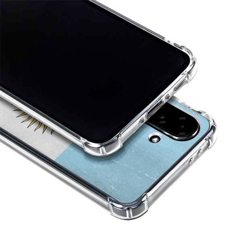 Argentina Flag Distressed Galaxy A36 5G Clear Case