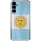 Argentina Flag Distressed Galaxy A55 5G Clear Case