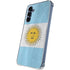 Argentina Flag Distressed Galaxy A55 5G Clear Case