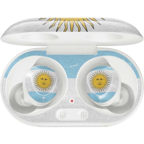 Argentina Flag Distressed Galaxy Buds Plus Skin