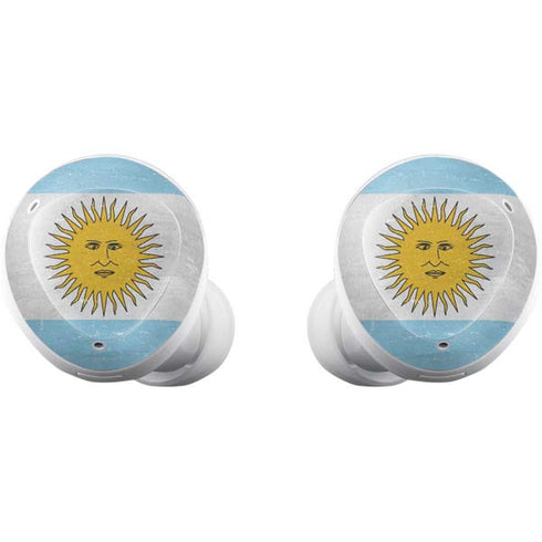 Argentina Flag Distressed Galaxy Buds Plus Skin