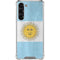 Argentina Flag Distressed Galaxy S24 FE Clear Case