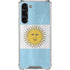 Argentina Flag Distressed Galaxy S24 FE Clear Case