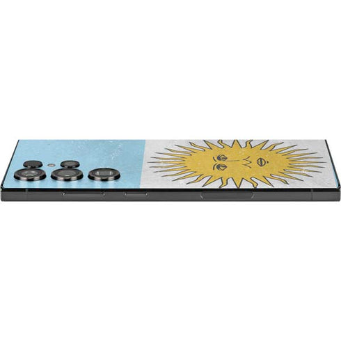 Argentina Flag Distressed Galaxy S25 Ultra Skin