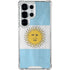 Argentina Flag Distressed Galaxy S25 Ultra Clear Case