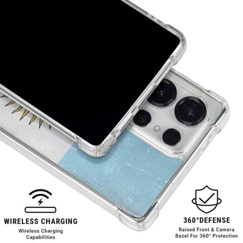 Argentina Flag Distressed Galaxy S26 Ultra Clear Case