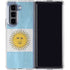 Argentina Flag Distressed Galaxy Z Fold5 5G Clear Case
