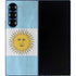 Argentina Flag Distressed Galaxy Z Fold6 Skin