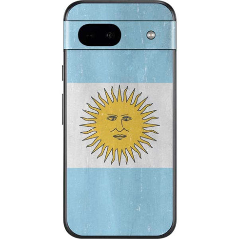 Argentina Flag Distressed Google Pixel 8a Skin