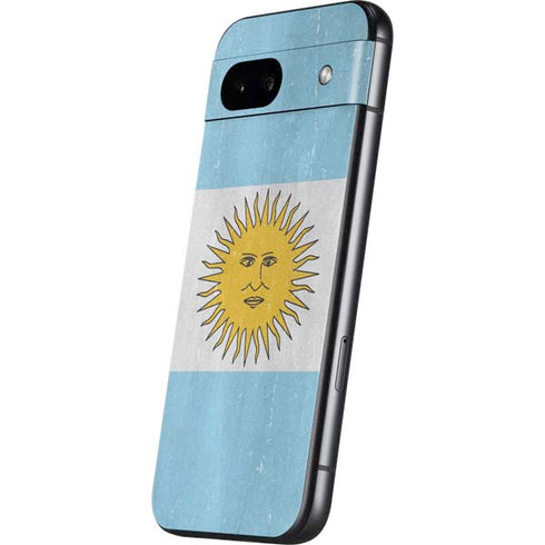 Argentina Flag Distressed Google Pixel 8a Skin