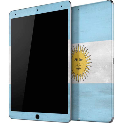 Argentina Flag Distressed iPad Skins