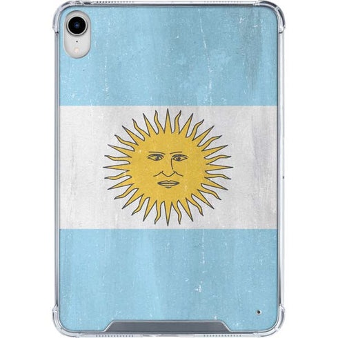 Argentina Flag Distressed iPad 11th Gen (2025) Clear Case
