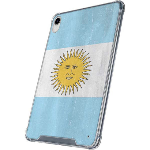 Argentina Flag Distressed iPad 11th Gen (2025) Clear Case