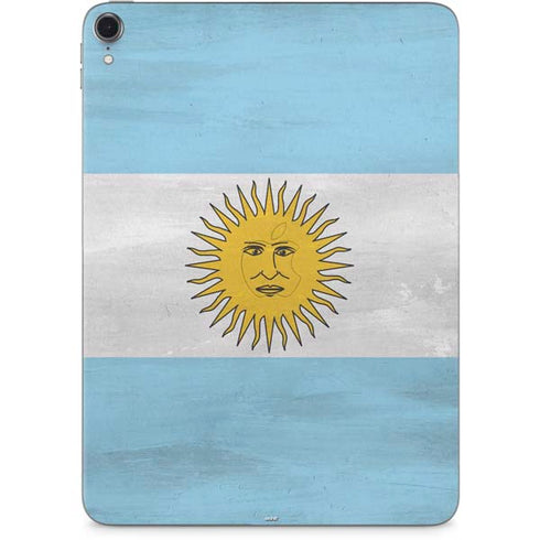 Argentina Flag Distressed Apple iPad Pro Skin