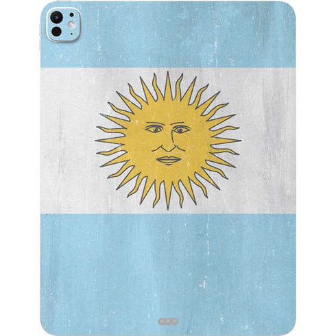 Argentina Flag Distressed iPad Pro 13in M4 (2024) Skin