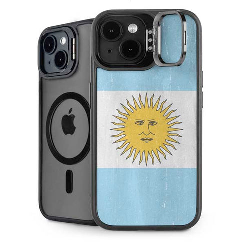 Argentina Flag Distressed iPhone 13 Kickstand Case