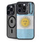 Argentina Flag Distressed iPhone 14 Pro Max Kickstand Case