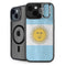 Argentina Flag Distressed iPhone 15 Plus Kickstand Case