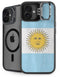 Argentina Flag Distressed iPhone 16 Kickstand Case