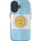 Argentina Flag Distressed iPhone 16 Plus Impact Case