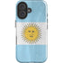 Argentina Flag Distressed iPhone 16 Plus Impact Case