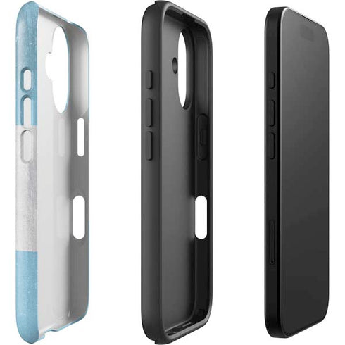 Argentina Flag Distressed iPhone 16 Plus Impact Case