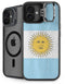 Argentina Flag Distressed iPhone 16 Plus Kickstand Case